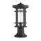 Z-Lite Jordan 1 Light Outdoor Pier Mounted Fixture, Black And Clear Seedy 570PHM-553PM-BK - alternate 2